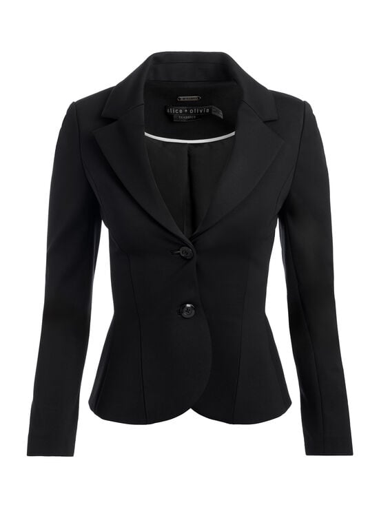 BLACK-IANA SCULPTED BLAZER