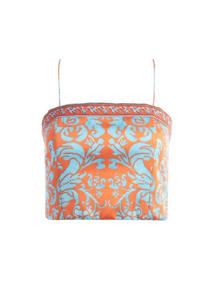 CERESI BANDEAU TOP - FOREVER YOURS SIENNA/MULTI image 5 - ALICE + OLIVIA