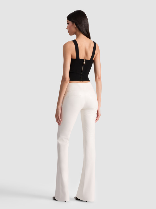 OFF WHITE-OLIVIA VEGAN BOOTCUT PANT