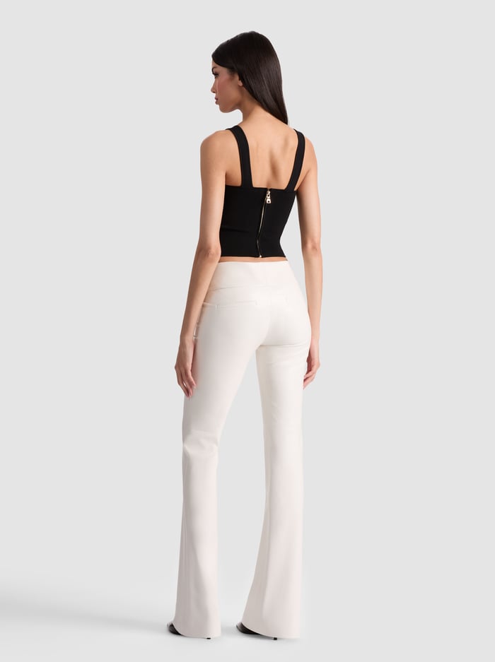 OLIVIA VEGAN BOOTCUT PANT - OFF WHITE image 2 - Alice And Olivia