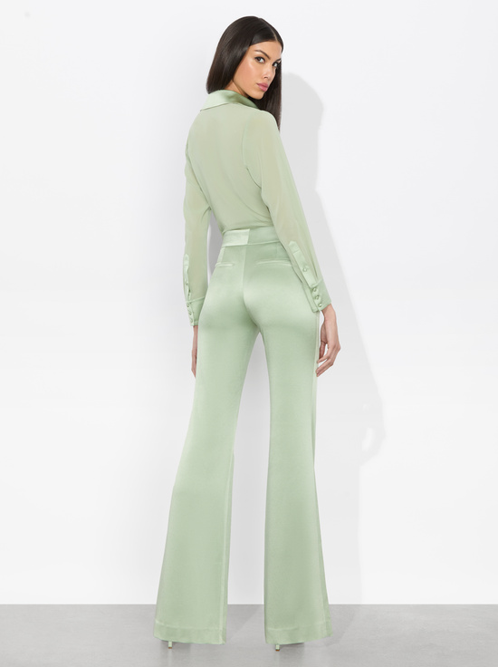 SAGE-WILLA 70S COLLAR SILK BLOUSE