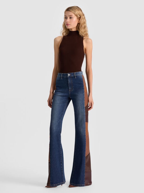 DARK CHOCOLATE-DARCEY KNIT TANK