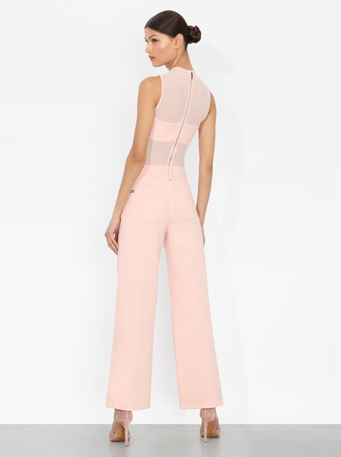 BANDEAU SLEEVELESS BODYSUIT - PINK BLOOM image 2 - Alice And Olivia