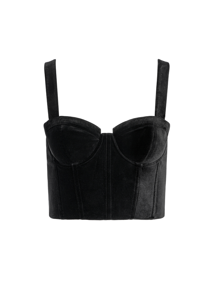 JEANNA BUSTIER TOP - BLACK image 5 - Alice And Olivia