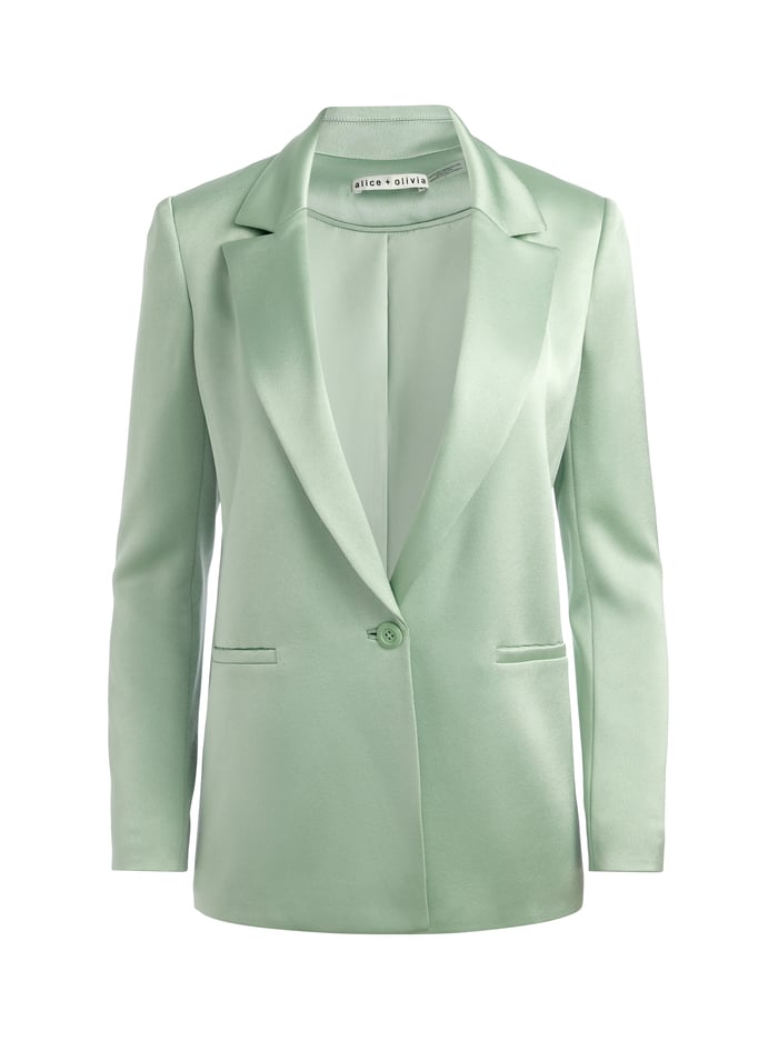 DENNY BOYFRIEND BLAZER - SAGE image 5 - Alice And Olivia