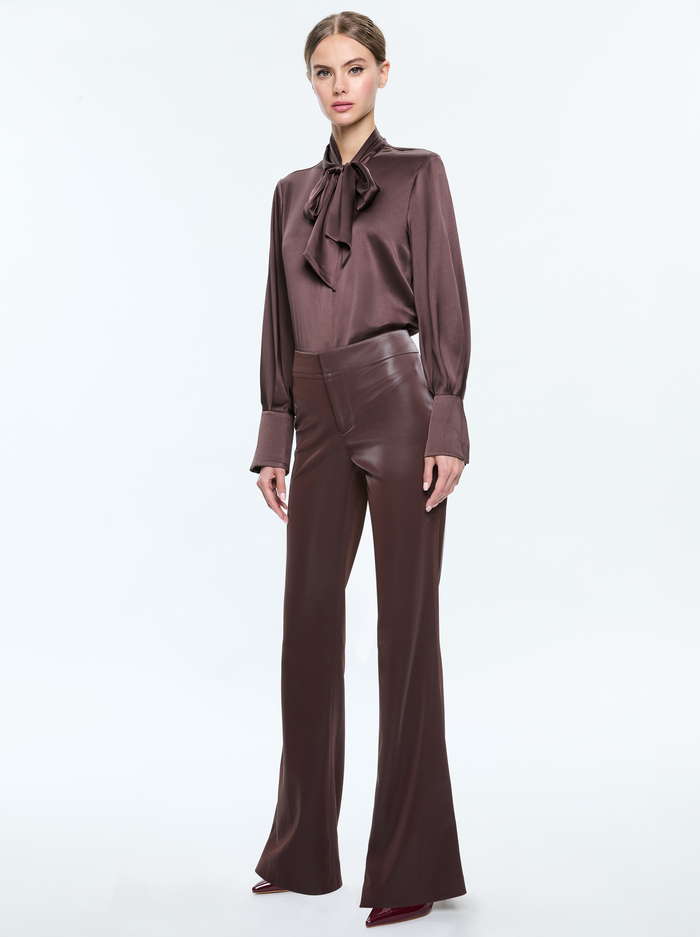 LLOYD BUTTON DOWN - ESPRESSO image 4 - Alice And Olivia