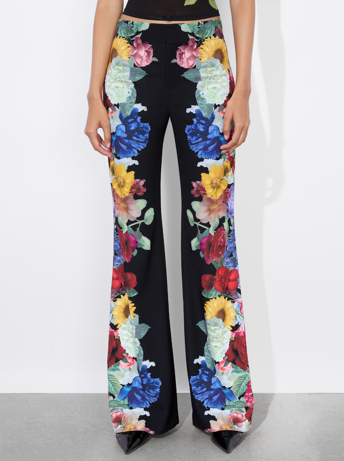 ANDREW PANT - GARDEN BRUNCH BLACK - Alice And Olivia