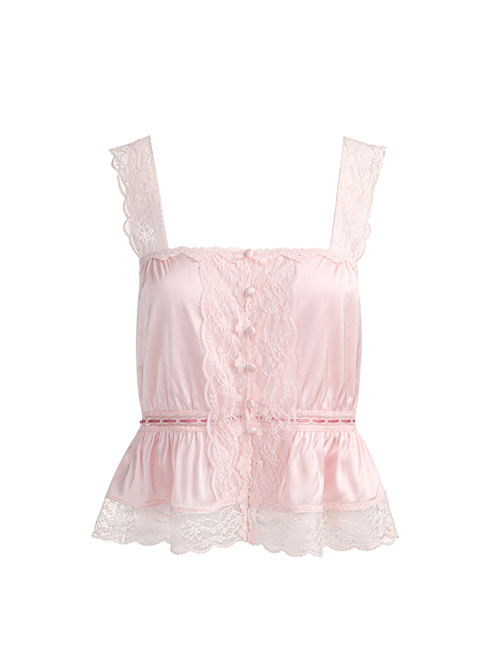 ANNABETH CROPPED TANK - ENGLISH ROSE image 6 - ALICE + OLIVIA