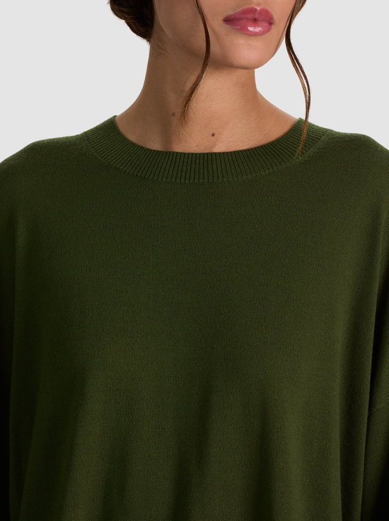 DARK FERN-MARGIE WOOL PULLOVER