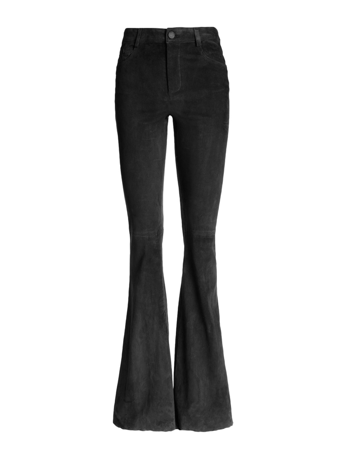 SUEDE BELL PANT - BLACK image 4 - Alice And Olivia