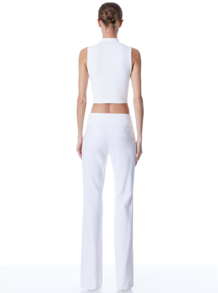 OLIVIA BOOTCUT PANT - WHITE image 1 - Alice And Olivia