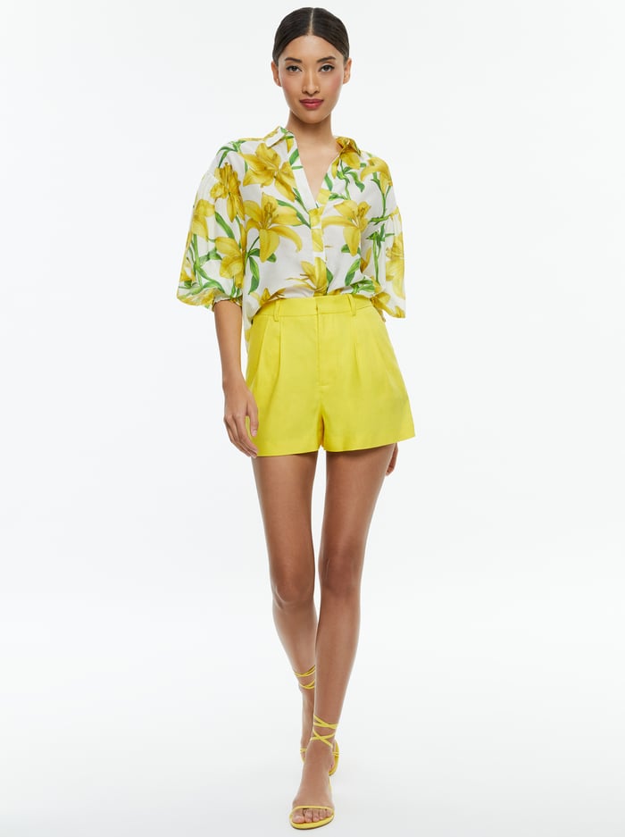 MAYLIN LONG SLEEVE BLOUSE - STARGAZER MULTI LG image 4 - Alice And Olivia