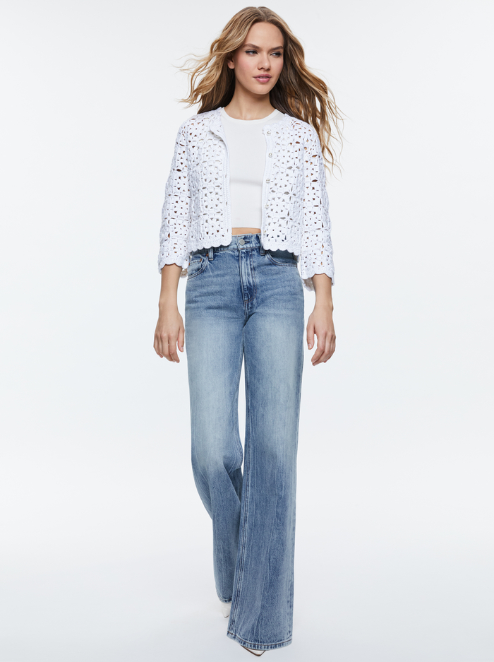 ANDERSON CARDIGAN - WHITE image 4 - Alice And Olivia