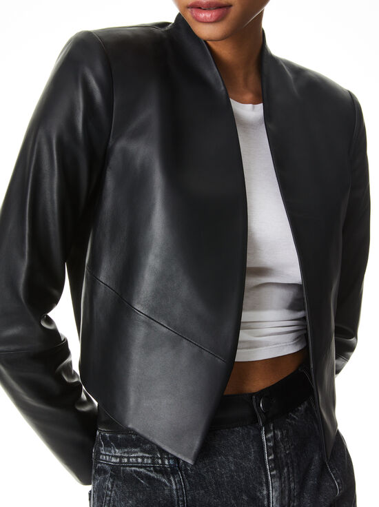 BLACK-HARVEY LEATHER JACKET