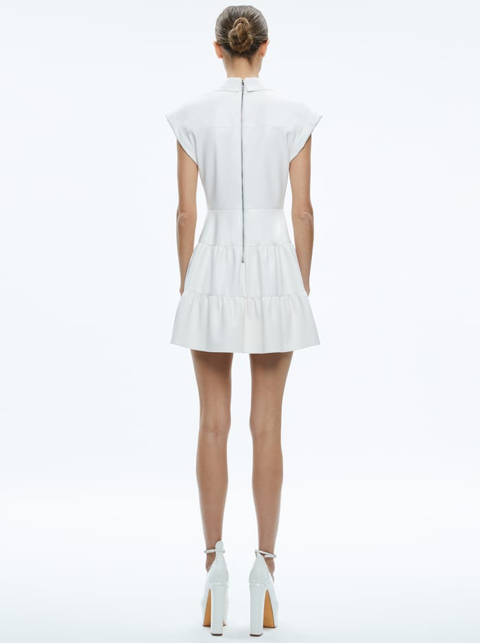MILA VEGAN MINI DRESS - OFF WHITE image 2 - Alice And Olivia