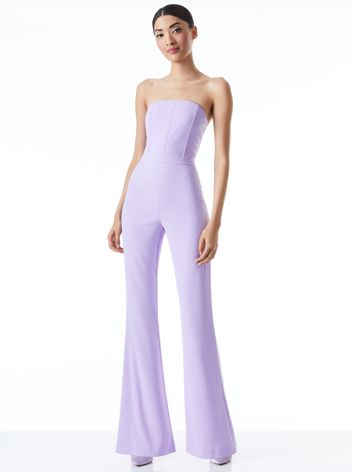 LAVERA JUMPSUIT - LAVENDER - Alice And Olivia
