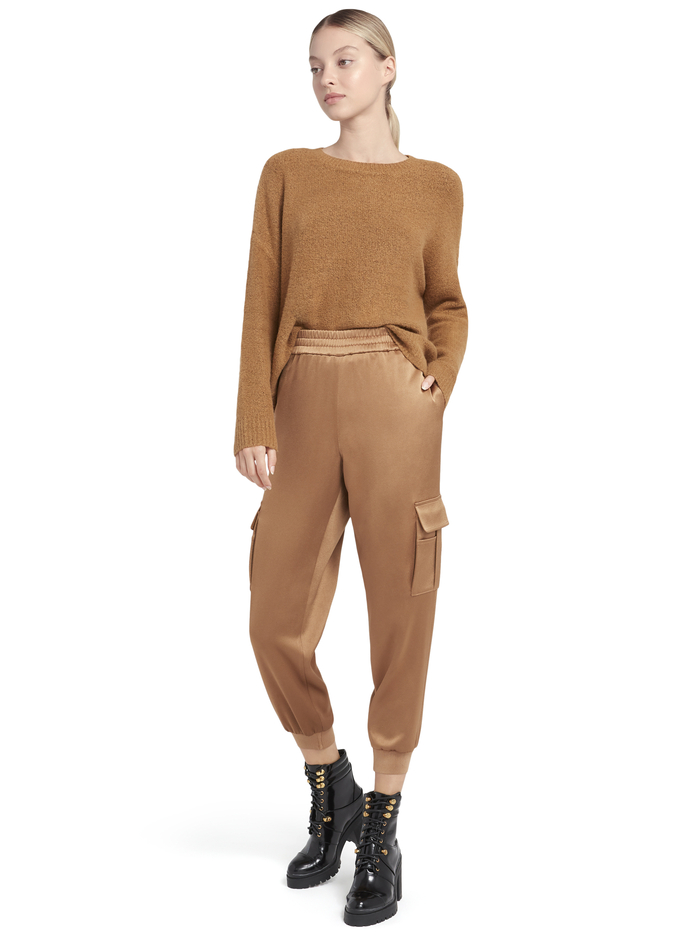 ROMA OVERSIZED PULLOVER - CAMEL image 4 - Alice And Olivia