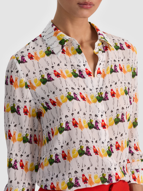 WOMENS DAY-A+O X GRETCHEN ROEHRS WILLA SILK BLOUSE