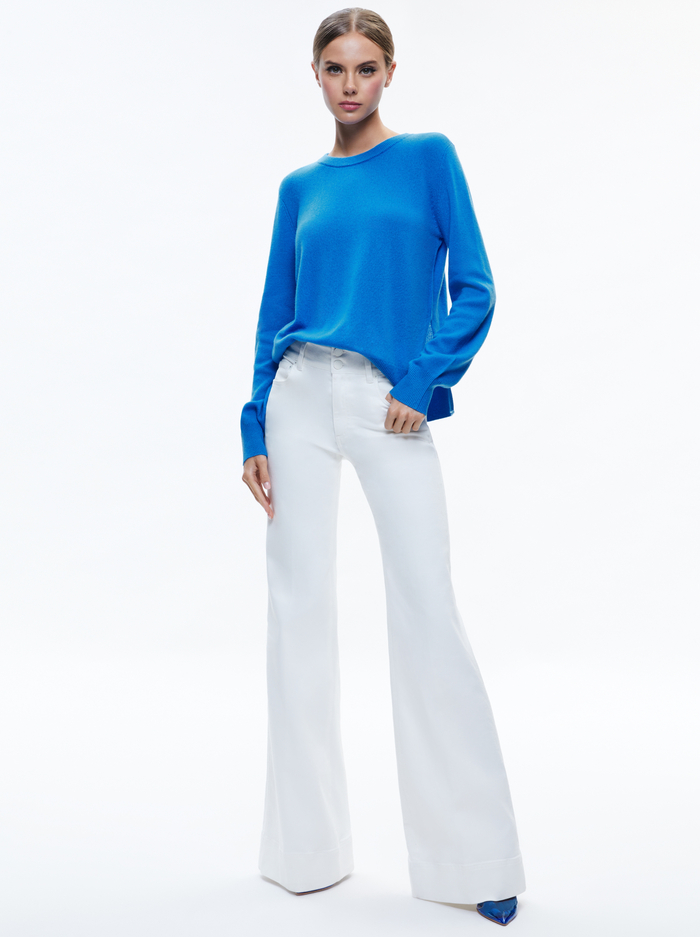 ANGIE PULLOVER - FRENCH BLUE image 4 - Alice And Olivia
