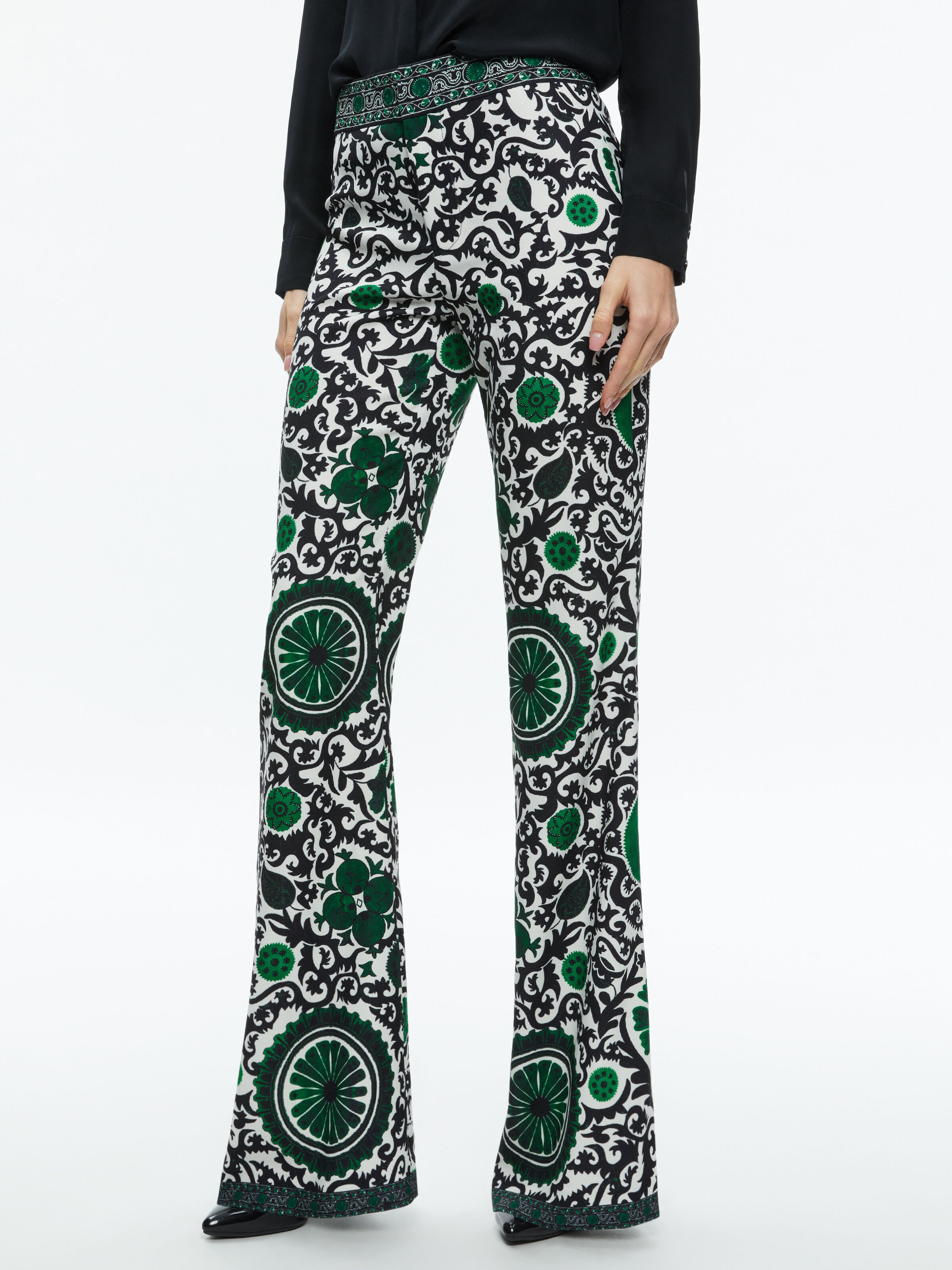 福袋 Andrew High Waisted Bootcut Slim Pant In Monarch Light パンツ