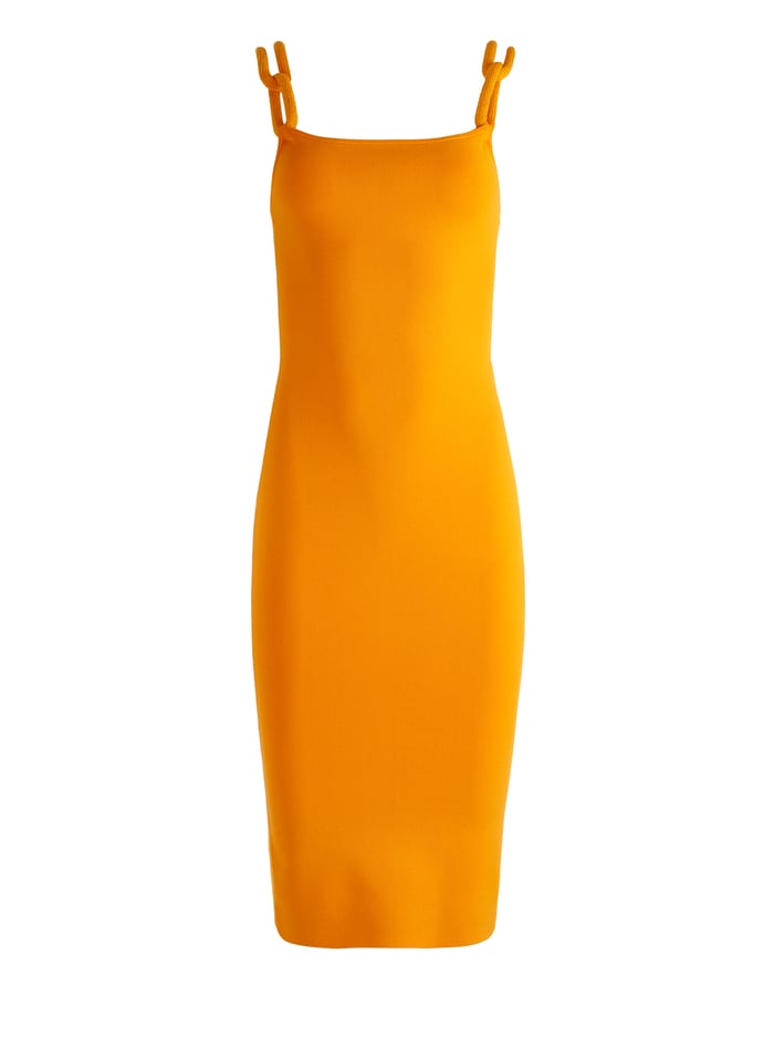 ALINA MIDI DRESS WITH CORD STRAPS - TANGERINE image 5 - Alice And Olivia