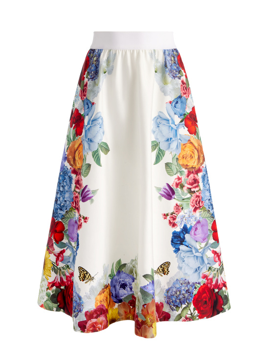 GARDEN BRUNCH OFF WHITE-EARLA FLARE SKIRT