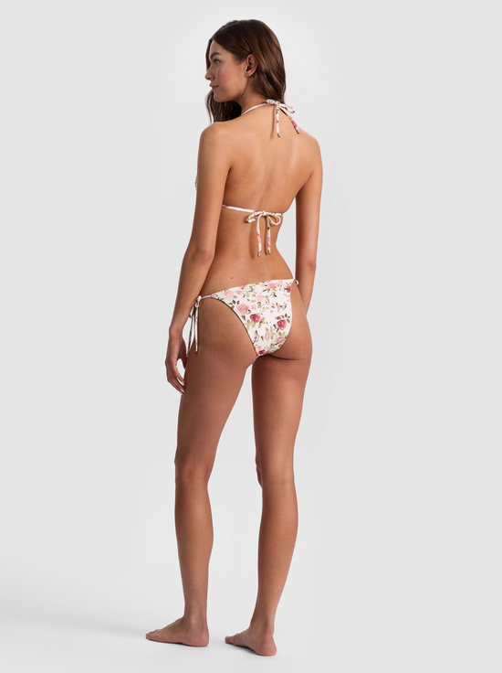 GARDEN GOSSIP OFF WHITE-A+O X PQ SWIM EMBROIDERED FULL BIKINI BOTTOM