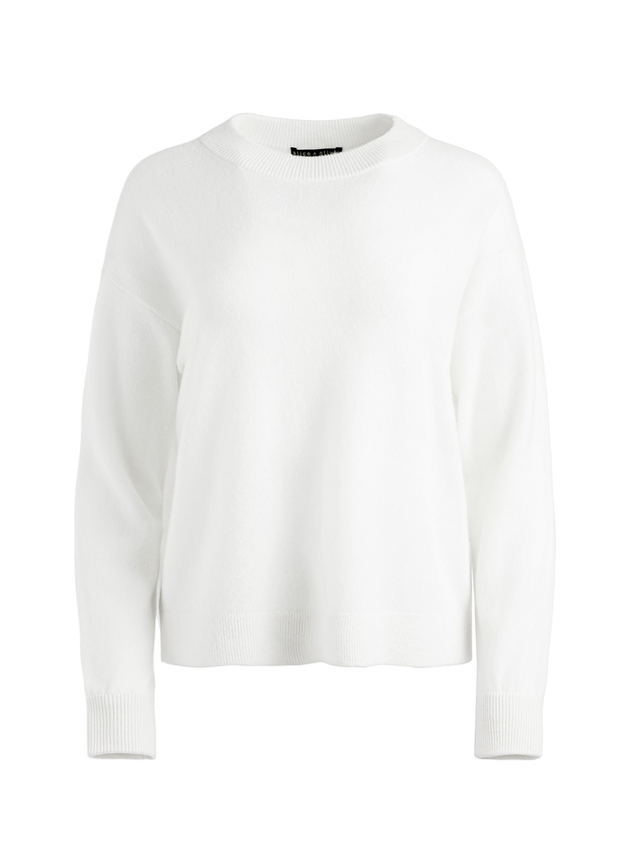 FILA CREWNECK PULLOVER - SOFT WHITE image 5 - Alice And Olivia