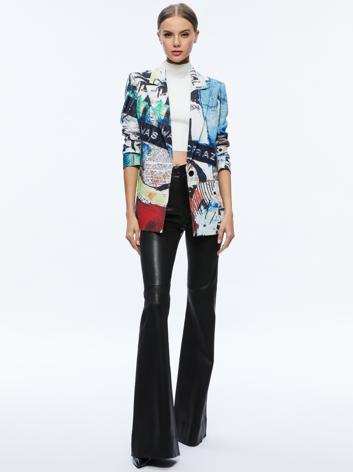 A+O X BASQUIAT DENNY BLAZER - CONFIDENTIAL image 2 - Alice And Olivia