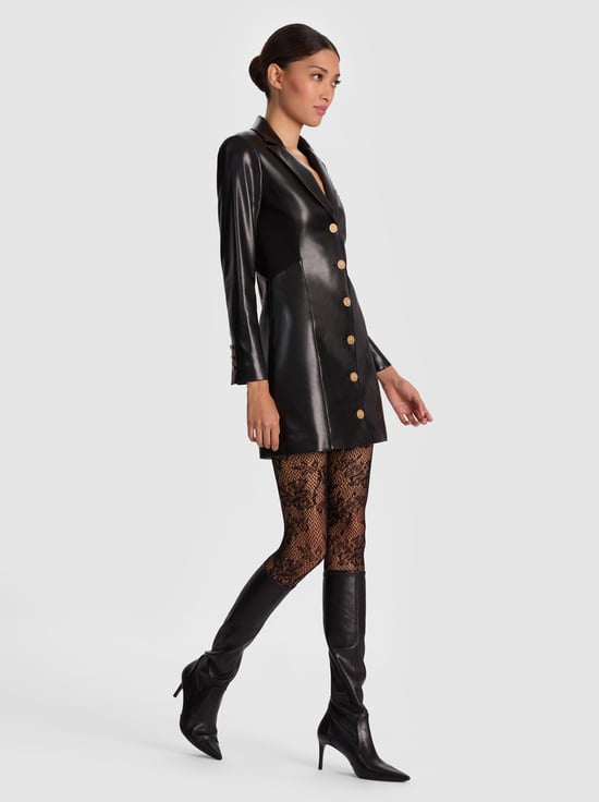 BLACK-MICHELLE VEGAN BLAZER DRESS