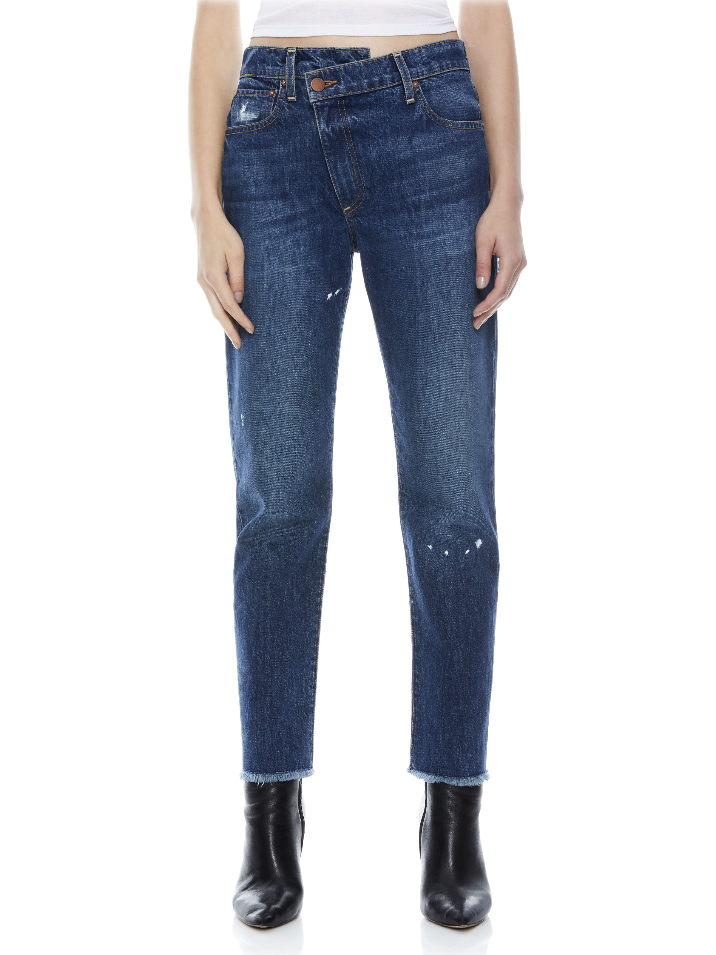 Asymmetrical skinny jeans clearance