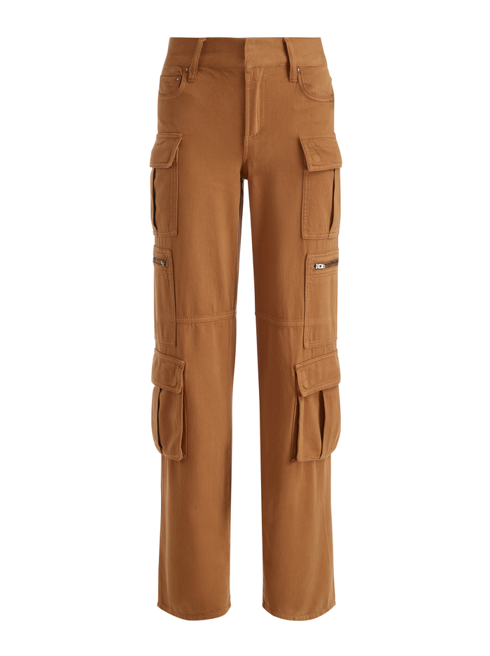 CAY CARGO JEAN - CAMEL image 5 - Alice And Olivia