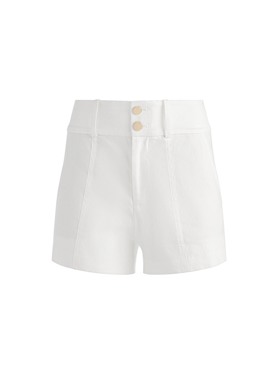 OFF WHITE-MAME LINEN SHORT