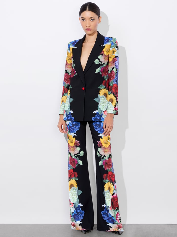 DENNY BOYFRIEND BLAZER - GARDEN BRUNCH BLACK image 2 - Alice And Olivia