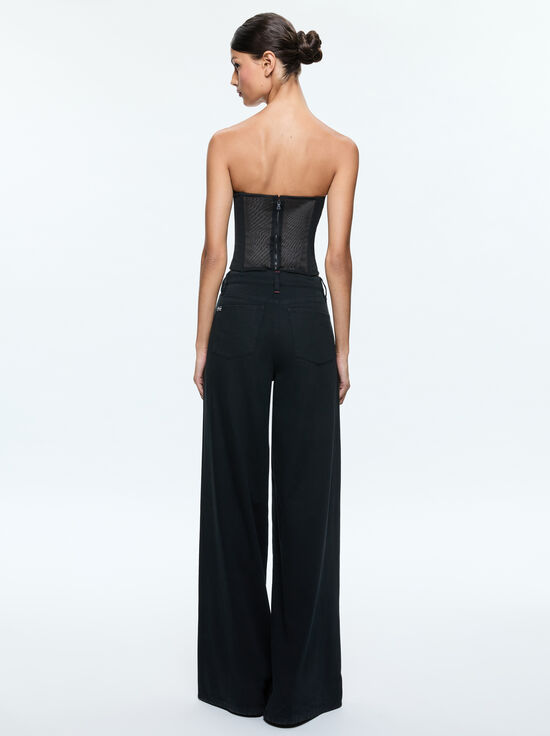 BLACK-AVELINE BUSTIER