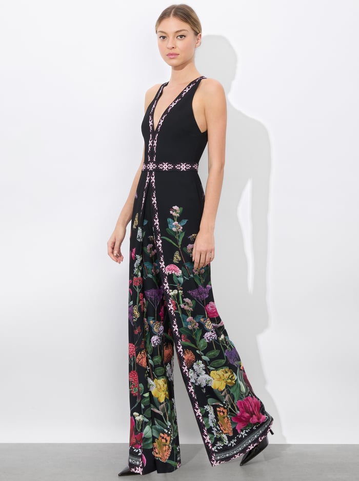 AUDRIE PLEATED JUMPSUIT - SECRET GARDEN image 4 - Alice And Olivia