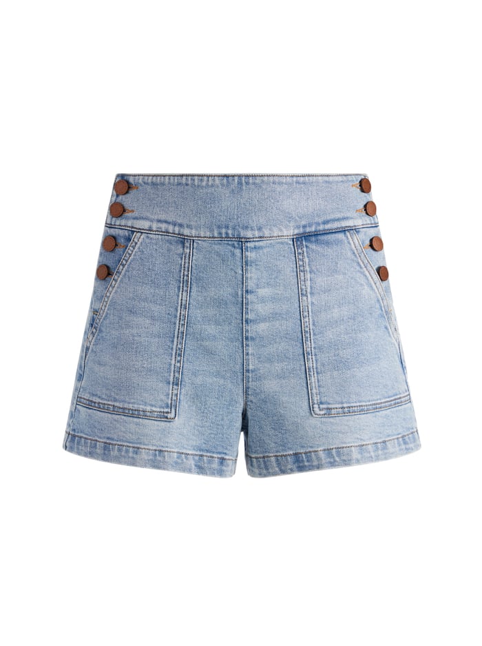 DONALD JEAN SHORT - ROCKSTAR BLUE image 5 - Alice And Olivia