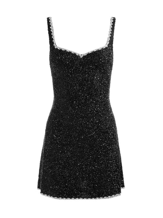 BLACK-EVE EMBELLISHED MINI DRESS
