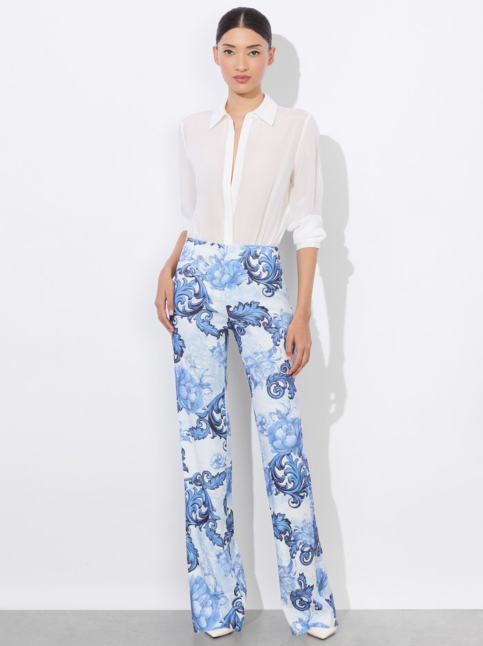 TEENY BOOTCUT PANT - SCROLL SYMPHONY image 1 - Alice And Olivia