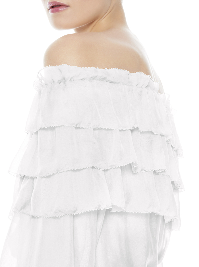 ERSA OFF THE SHOULDER BLOUSE - OFF WHITE image 3 - Alice And Olivia