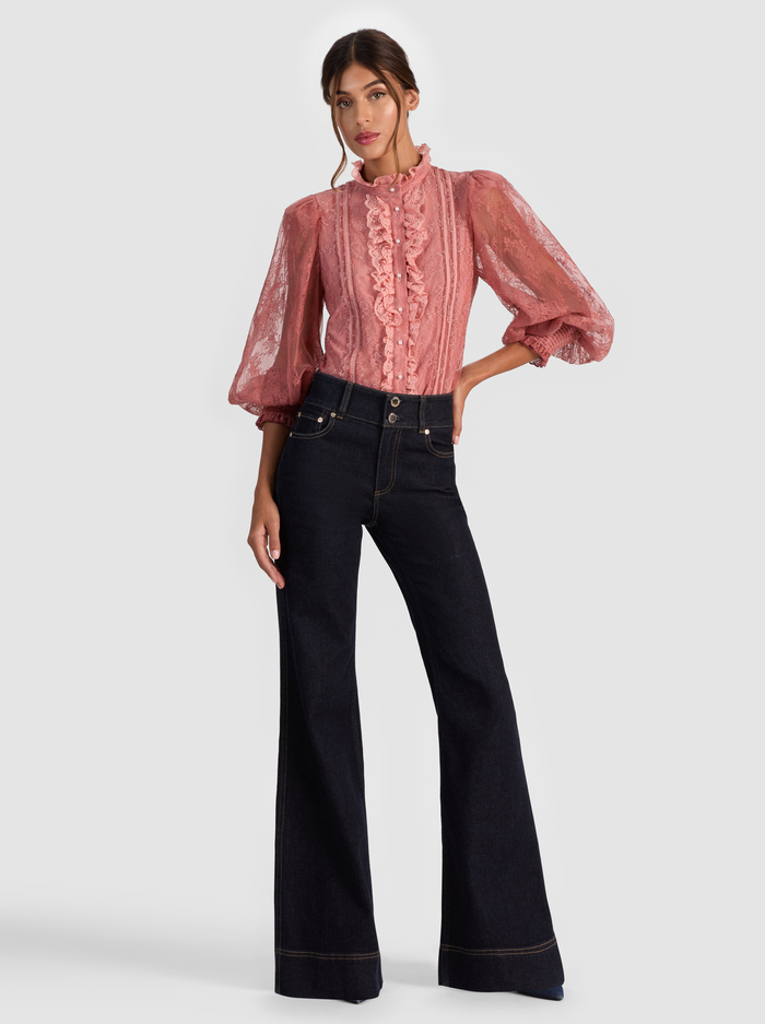EUGENIA LACE BLOUSE - BOHEMIAN ROSE image 1 - Alice And Olivia