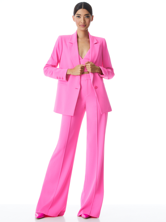 DENNY BOYFRIEND BLAZER - FRENCH ROSE image 2 - ALICE + OLIVIA