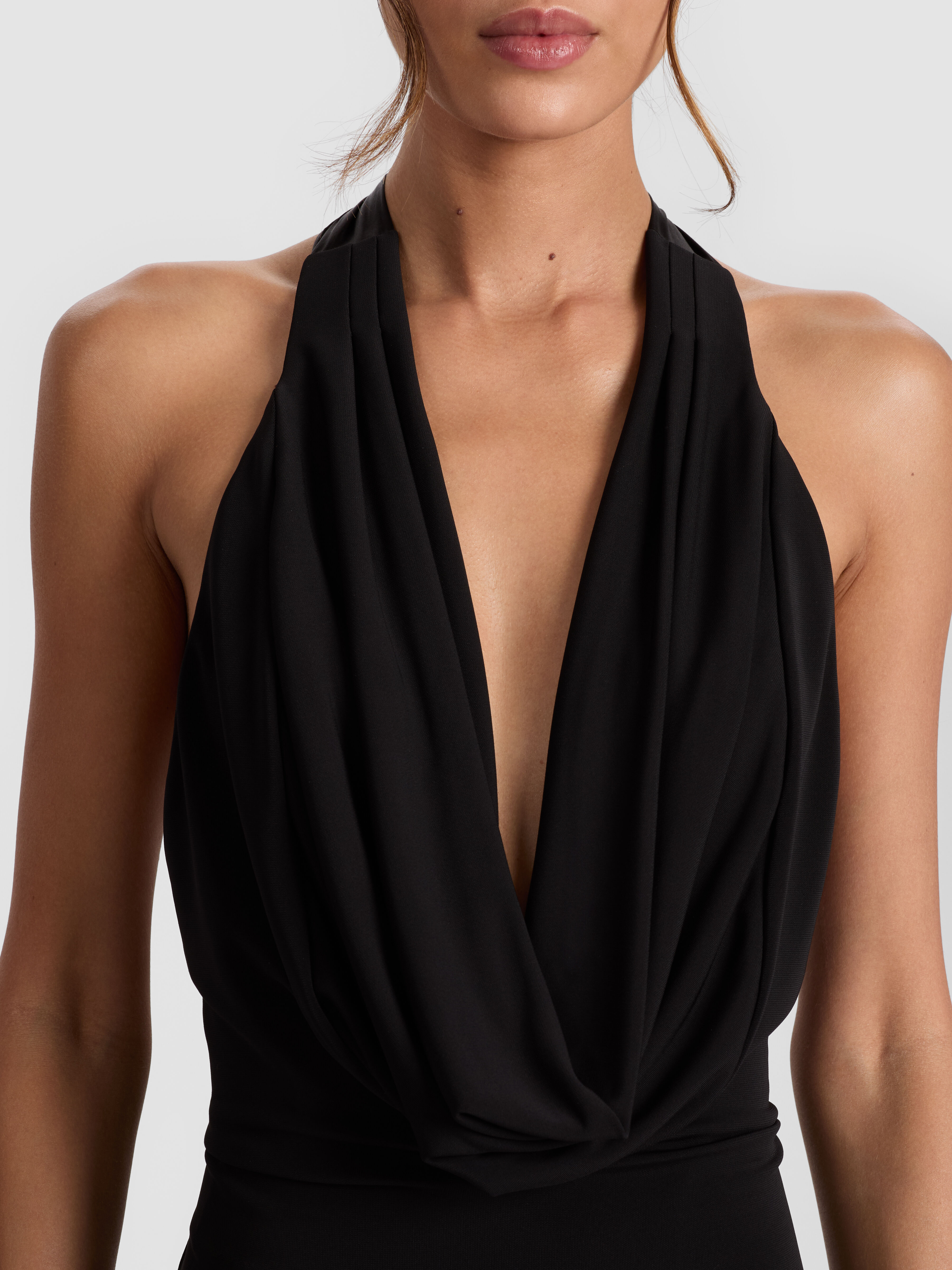 Patrica Tiered Dress In Black | Alice + Olivia