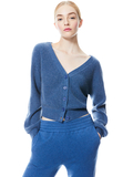 DEE OFF THE SHOULDER CARDIGAN - CHAMBRAY