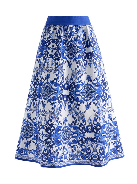 SOLSTICE-EARLA LINEN MIDI SKIRT