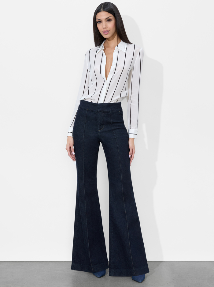 THE TROUSER JEAN - DARK RINSE image 1 - Alice And Olivia