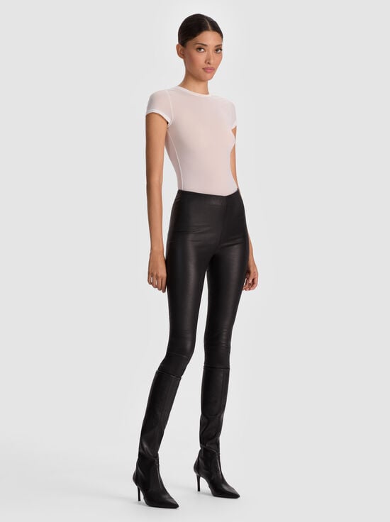 BLACK-LENNOX LEATHER LEGGING