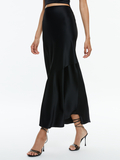 TERESE ANKLE LENGTH SLIP SKIRT - BLACK