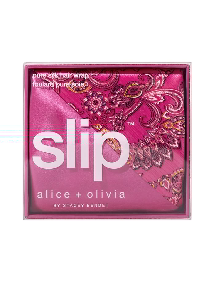 A+O X SLIP SILK HAIR WRAP - SPRING PAISLEY FRENCH ROSE image 1 - Alice And Olivia