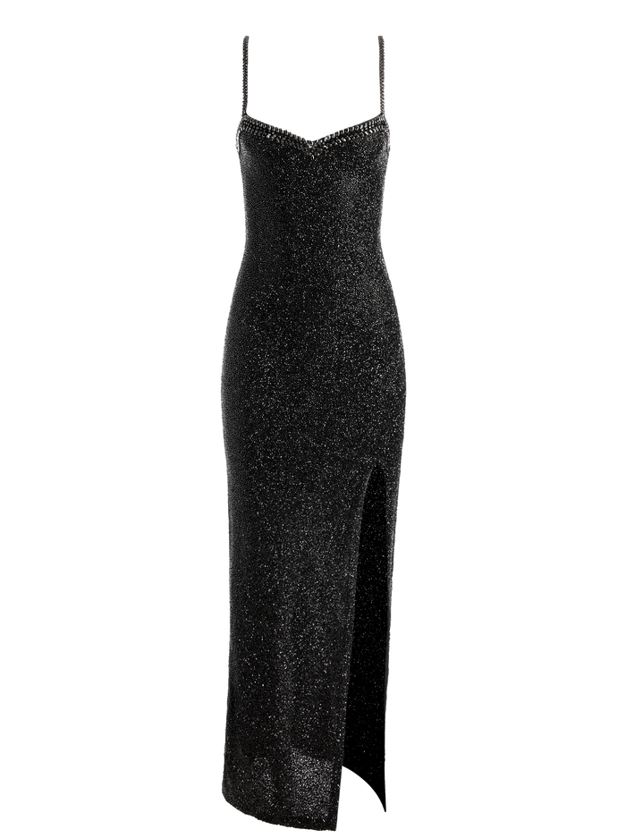 NINA EMBELLISHED MAXI DRESS - BLACK image 7 - Alice And Olivia